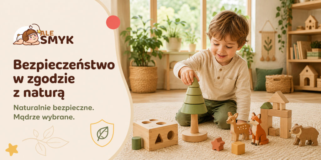 Bezpieczne ekologiczne zabawki drewniane dla dzieci wykonane z naturalnych materiałów