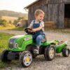 FALK Traktor na Pedały Claas Terra Maxx z Przyczepą i Otwieraną Maską 2-6 lat