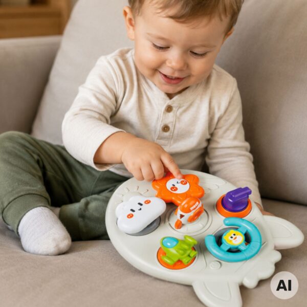 WOOPIE BABY Tablica Aktywności Edukacyjna Rakieta 7w1 - 002