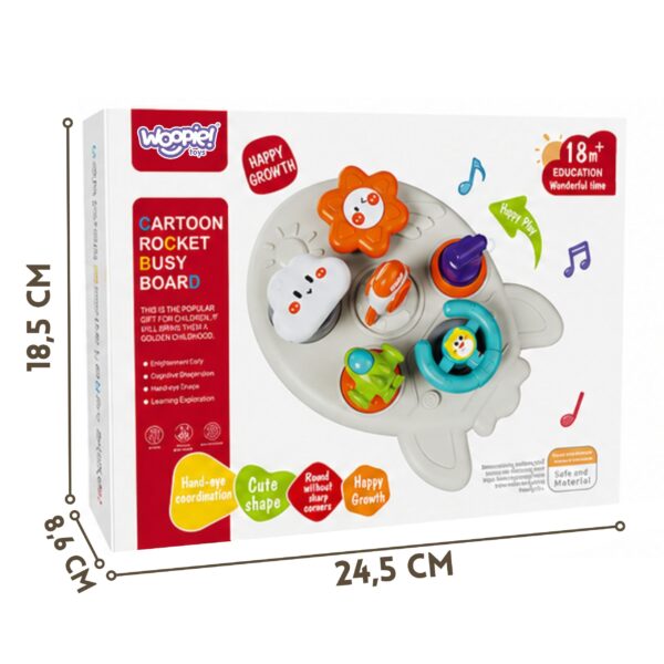 WOOPIE BABY Tablica Aktywności Edukacyjna Rakieta 7w1 - 006