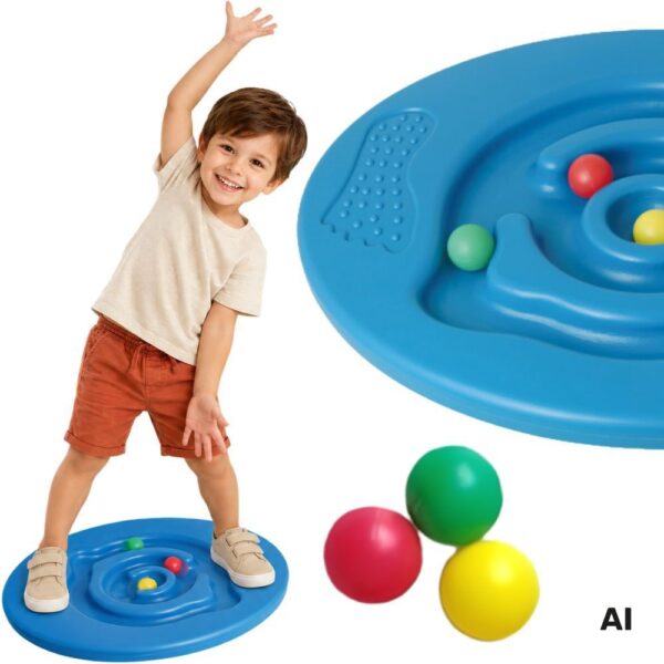 WOOPIE Deska Do Balansowania z Labiryntem Bujak Sensoryczna Sportowa Dla Dzieci - 001 WOOPIE Deska Do Balansowania z Labiryntem Bujak Sensoryczna Sportowa Dla Dzieci - 001
