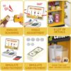 WOOPIE Sklep Mini Market Interaktywna Kasa Skaner Akcesoria Dźwięki Światło - 004