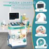 WOOPIE Wózek Lekarski Zestaw Mały Doktor EKG Dźwięk Światło Regulowany 26el - 004
