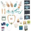 WOOPIE Wózek Lekarski Zestaw Mały Doktor EKG Dźwięk Światło Regulowany 26el - 007