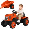 FALK Traktor na Pedały Kubota z Przyczepą i Otwieraną Maską 2-6 lat