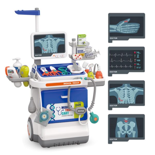 WOOPIE Interaktywny Wózek Małego Doktora Zestaw Lekarski Rentgen 115cm - 009