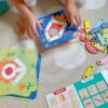 TOOKY TOY Drewniana Układanka Klocki Kołki Wzory Zwierząt do Odtworzenia Certyfikat FSC - 008