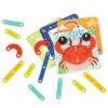 TOOKY TOY Drewniana Układanka Klocki Kołki Wzory Zwierząt do Odtworzenia Certyfikat FSC - 009