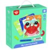TOOKY TOY Drewniana Układanka Klocki Kołki Wzory Zwierząt do Odtworzenia Certyfikat FSC - 011