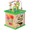 TOOKY TOY Kostka Edukacyjna Sorter Labirynt Przeplatanka Zwierzątka - 003