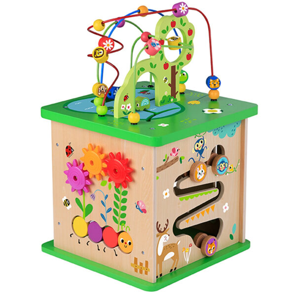 TOOKY TOY Kostka Edukacyjna Sorter Labirynt Przeplatanka Zwierzątka - 003