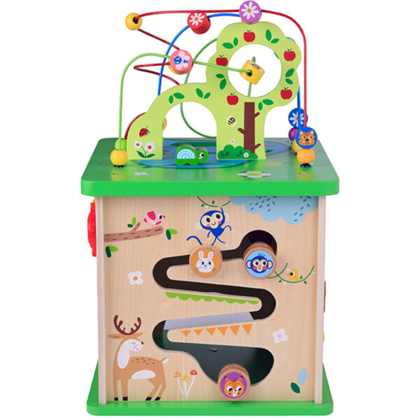 TOOKY TOY Kostka Edukacyjna Sorter Labirynt Przeplatanka Zwierzątka - 006