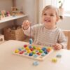 Tooky Toy Drewniana Gra Łowienie Rybek Nauka Literek 29 el. - 002