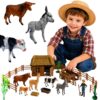 WOOPIE Zestaw Farma ze Zwierzętami Domek Figurki 37 el. Mały Farmer - 001