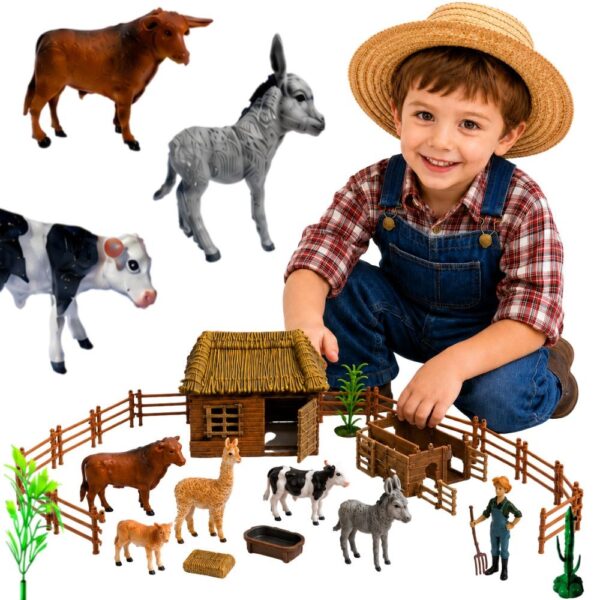 WOOPIE Zestaw Farma ze Zwierzętami Domek Figurki 37 el. Mały Farmer - 001 WOOPIE Zestaw Farma ze Zwierzętami Domek Figurki 37 el. Mały Farmer - 001