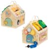 TOOKY TOY Drewniany Domek Manipulacyjny - 003