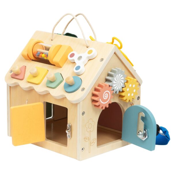 TOOKY TOY Drewniany Domek Manipulacyjny - 004