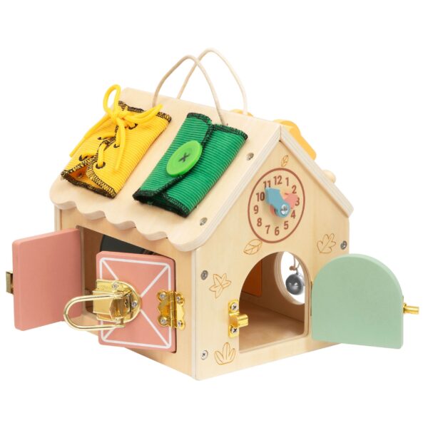 TOOKY TOY Drewniany Domek Manipulacyjny - 005