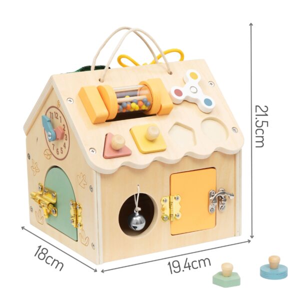 TOOKY TOY Drewniany Domek Manipulacyjny - 006