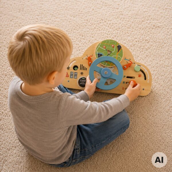 TOOKY TOY Drewniana Kierownica Edukacyjna 3+ - 002
