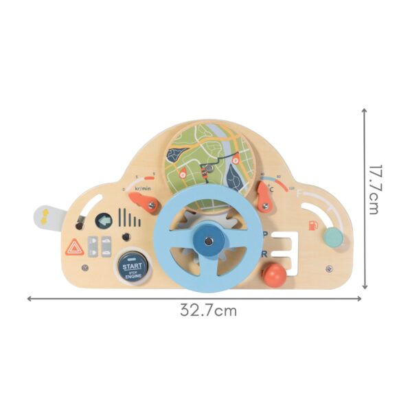 TOOKY TOY Drewniana Kierownica Edukacyjna 3+ - 003