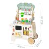 TOOKY TOY Wózek Ogrodowy Sklepik Drewniany Montessori 57el - 006