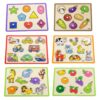 VIGA Drewniane Puzzle z Uchwytami i Półką 7 el. - 002