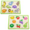 VIGA Drewniane Puzzle z Uchwytami i Półką 7 el. - 004