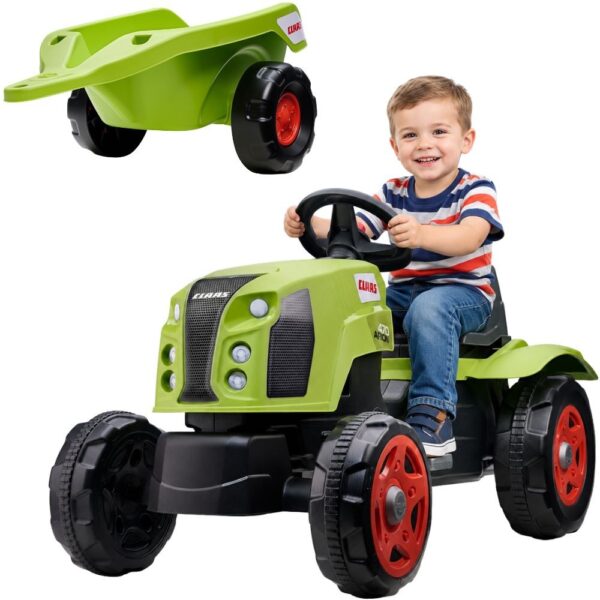 FALK Traktor na Pedały Claas Arion 470 z Przyczepą i Otwieraną Maską 2-6 lat