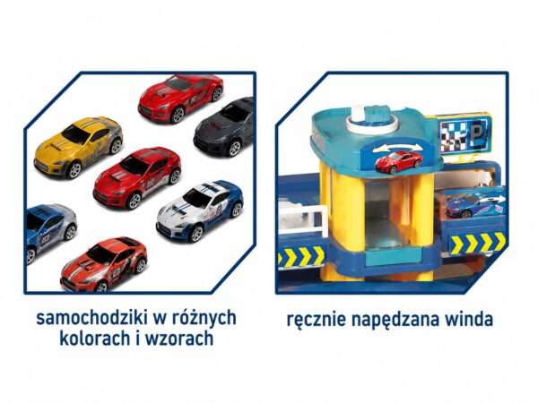 WOOPIE Garaż Wielopoziomowy Parking Winda Samochodziki - 003