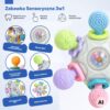 WOOPIE BABY Zabawka Sensoryczna Gryzak Piłka 3w1 Piłka 6m+ - 004