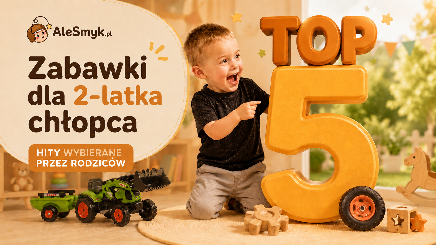 Zabawki dla 2-latka chłopca – TOP 5 bestsellerów wybieranych przez klientów AleSmyk 1 Zabawki dla 2-latka chłopca – TOP 5 bestsellerów AleSmyk