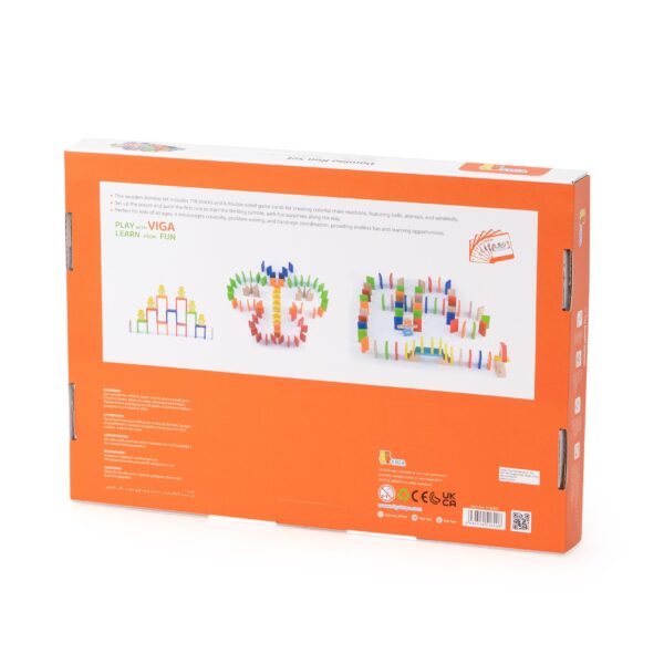 VIGA Drewniany Tor Domino 122 el. - 005
