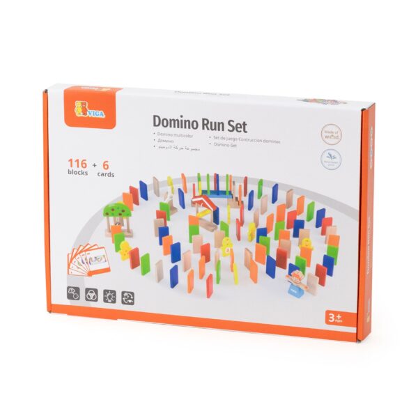 VIGA Drewniany Tor Domino 122 el. - 006