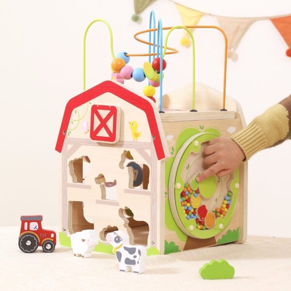 VIGA Drewniana Farma 7w1 - Kostka Edukacyjna - 003