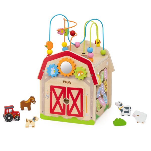 VIGA Drewniana Farma 7w1 - Kostka Edukacyjna - 013