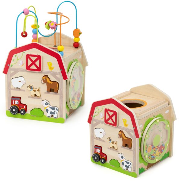 VIGA Drewniana Farma 7w1 - Kostka Edukacyjna - 014