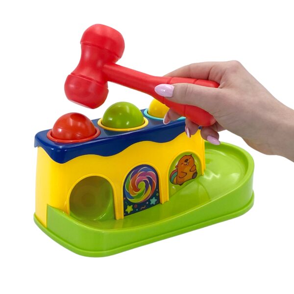 WOOPIE BABY Kolorowa Przebijanka Wbijanka z Młoteczkiem Montessori - 005