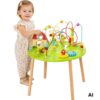 Viga Drewniany Stolik Edukacyjny Sensoryczny Przeplatanka XXL Montessori - 001