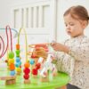 Viga Drewniany Stolik Edukacyjny Sensoryczny Przeplatanka XXL Montessori - 002