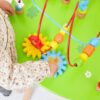 Viga Drewniany Stolik Edukacyjny Sensoryczny Przeplatanka XXL Montessori - 005