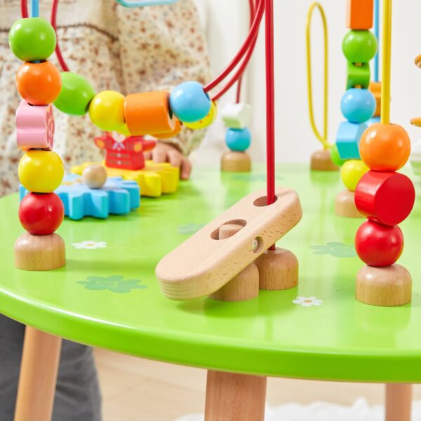 Viga Drewniany Stolik Edukacyjny Sensoryczny Przeplatanka XXL Montessori - 006