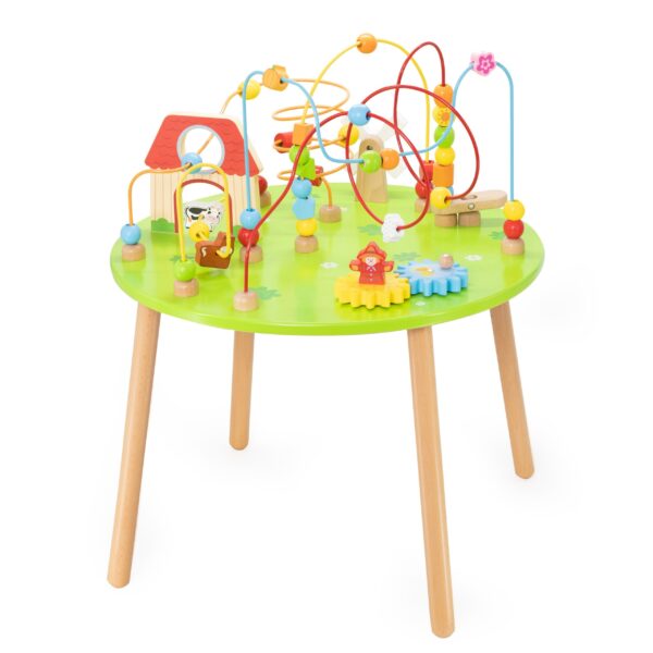 Viga Drewniany Stolik Edukacyjny Sensoryczny Przeplatanka XXL Montessori - 008