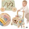 VIGA PolarB Drewniany Chodzik Pchacz Edukacyjny Sorter Ksylofon Kostka 12m - 001