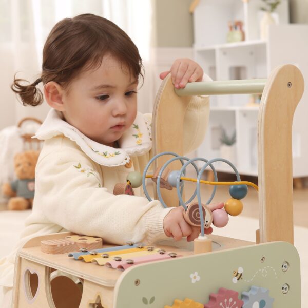 VIGA PolarB Drewniany Chodzik Pchacz Edukacyjny Sorter Ksylofon Kostka 12m - 003