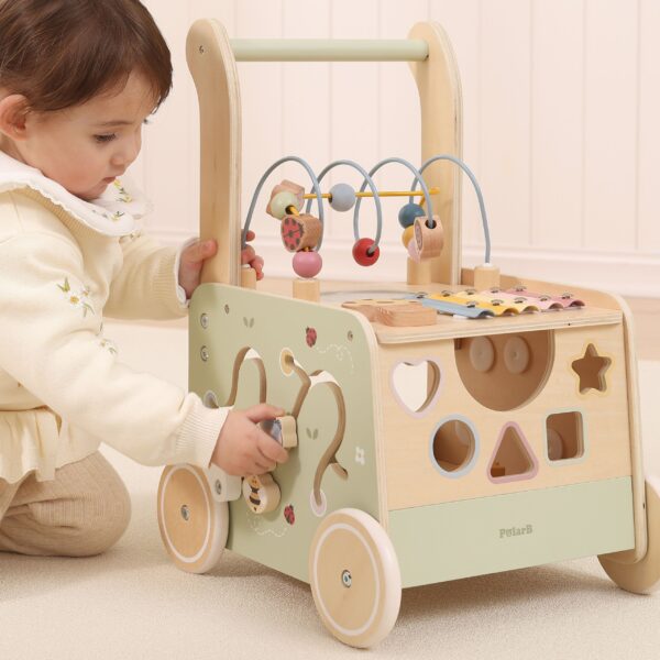 VIGA PolarB Drewniany Chodzik Pchacz Edukacyjny Sorter Ksylofon Kostka 12m - 004