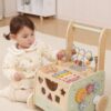 VIGA PolarB Drewniany Chodzik Pchacz Edukacyjny Sorter Ksylofon Kostka 12m - 006