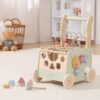 VIGA PolarB Drewniany Chodzik Pchacz Edukacyjny Sorter Ksylofon Kostka 12m - 007