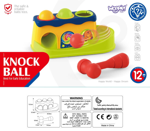 WOOPIE BABY Kolorowa Przebijanka Wbijanka z Młoteczkiem Montessori - 012