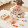 Viga  Drewniana Gra Pamięciowa Memo Zwierzątka Edukacyjna Dzieci 3+ - 003